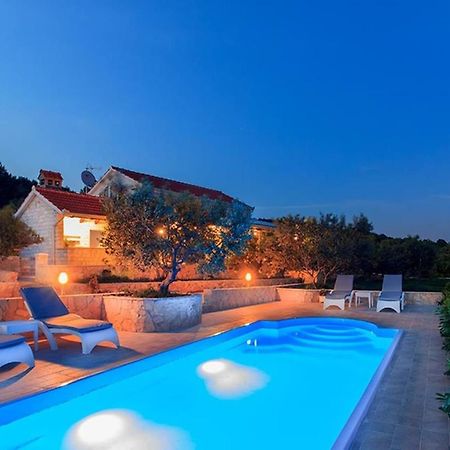 Traditional Dalmatian Stone House By The Sea Okrug Gornji Exterior photo